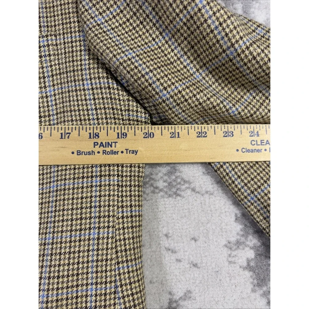 Brooks Brothers Blazer Mens Size 41 Silk Linen Wool Blend Career Office Academia